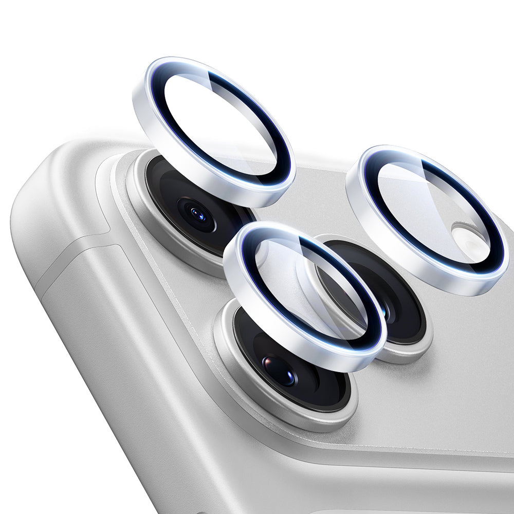 Zaštitna folija za stražnju kameru ESR Armorite za Apple iPhone 18 Pro / 18 Pro max, Kaljeno staklo, Srebrna
