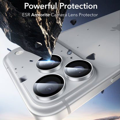 Zaštitna folija za stražnju kameru ESR Armorite za Apple iPhone 18 Pro / 18 Pro max, Kaljeno staklo, Srebrna