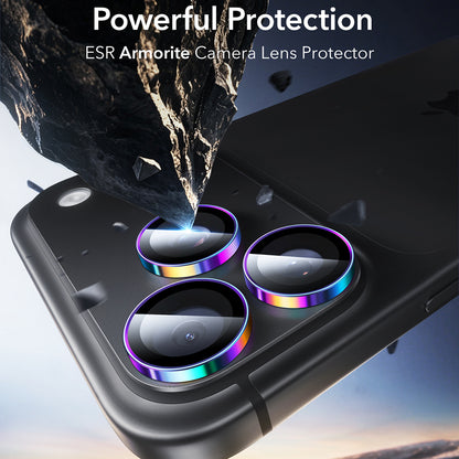 Zaštitna folija za stražnju kameru ESR Armorite za Apple iPhone 18 Pro / 18 Pro max, Kaljeno staklo, Višebojno