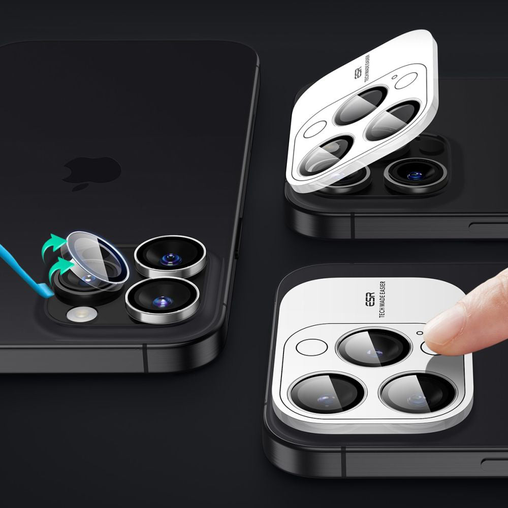 Zaštitna folija za stražnju kameru ESR Armorite za Apple iPhone 18 Pro / 18 Pro max, Kaljeno staklo, Prozirna