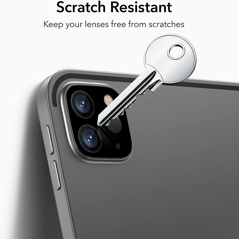Zaštitna folija za stražnju kameru ESR za Apple iPad Pro 13 (2024) / Pro 11 (2022) / Pro 12.9 (2022), Kaljeno staklo, Set od 2 komada, Crna