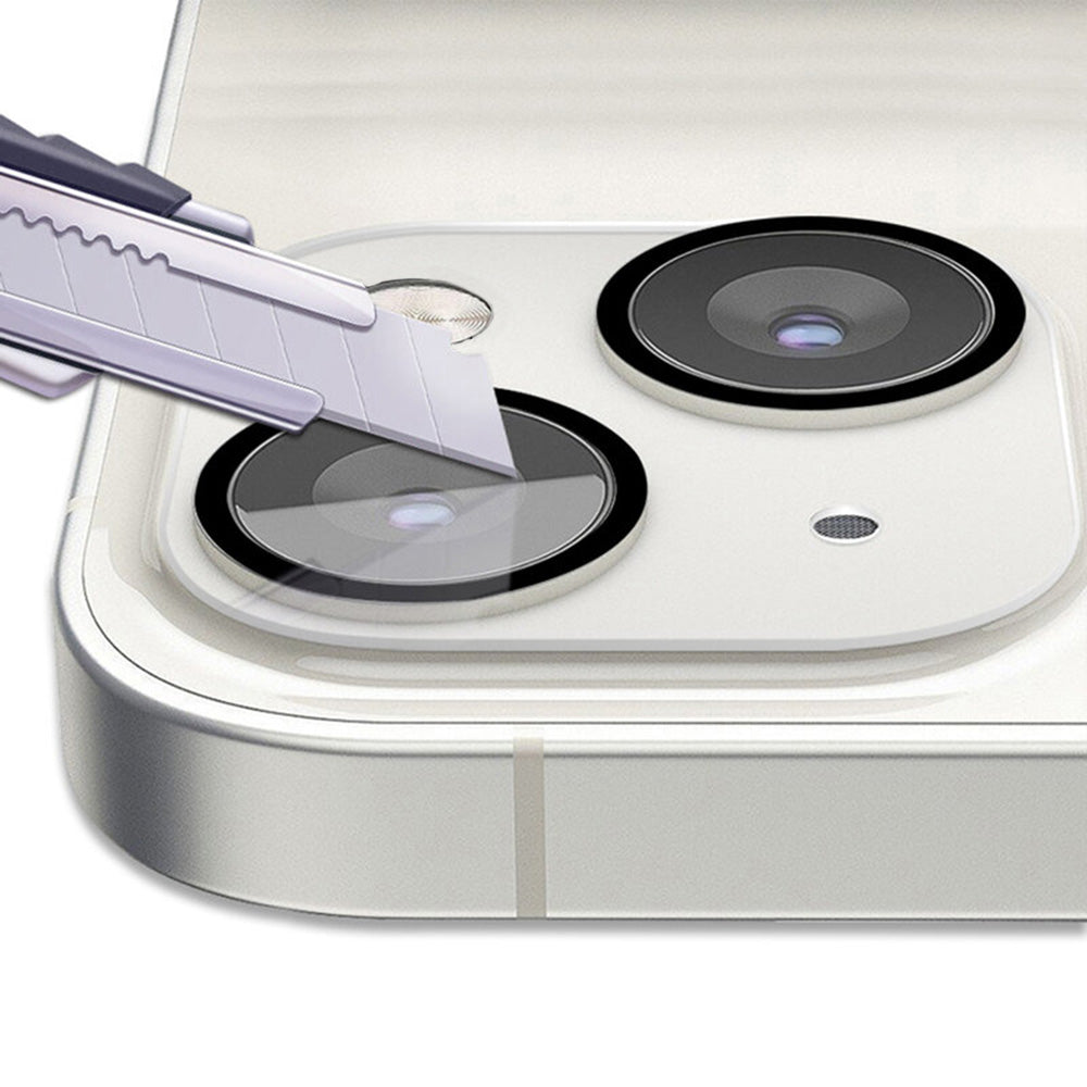 Zaštitna folija za stražnju kameru Lito S+ za Apple iPhone 14 Plus / 14, Kaljeno staklo, Crna
