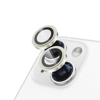 Zaštitna folija za stražnju kameru Lito S+ za Apple iPhone 15 Plus / 15, Kaljeno staklo, Žuta