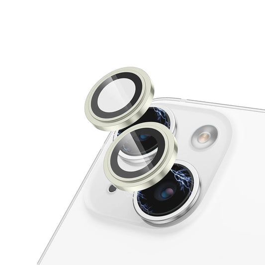 Zaštitna folija za stražnju kameru Lito S+ za Apple iPhone 15 Plus / 15, Kaljeno staklo, Žuta