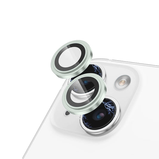 Zaštitna folija za stražnju kameru Lito S+ za Apple iPhone 15 Plus / 15, Kaljeno staklo, Zelena