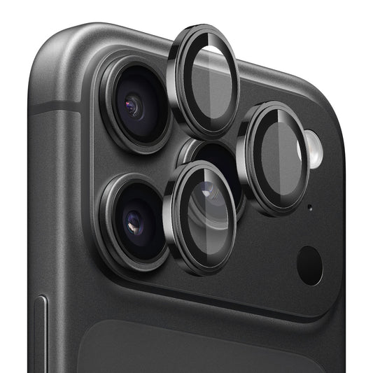 Zaštitna folija za stražnju kameru Lito S+ za Apple iPhone 18 Pro / 18 Pro Max, Kaljeno staklo, Crna