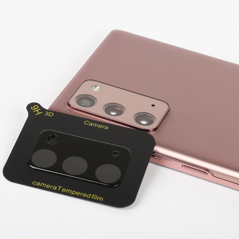 Zaštitna folija za stražnju kameru Lito S+ za Samsung Galaxy Note 20 5G N981 / Note 20 N980, Kaljeno staklo, Crna