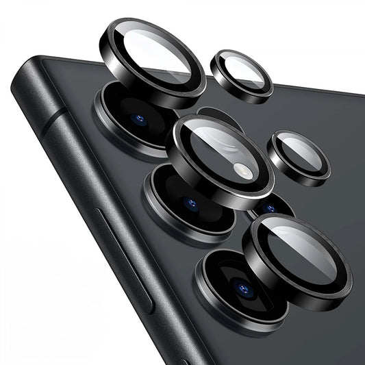 Zaštitna folija za stražnju kameru Lito S+ za Samsung Galaxy S26 Ultra, Kaljeno staklo, Crna