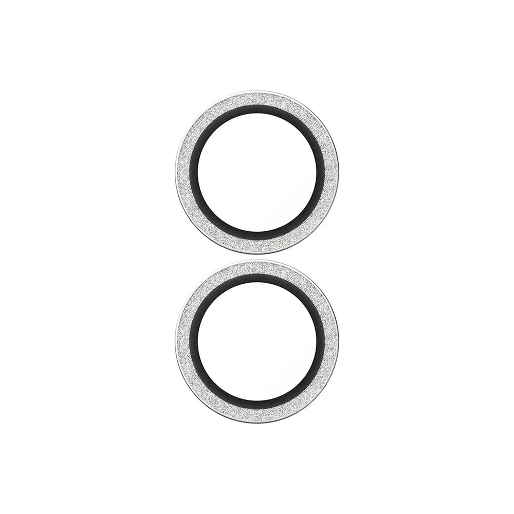 Zaštitna folija za stražnju kameru PanzerGlass Hoops Glitter za Apple iPhone 17 / 16 Plus / 16, Kaljeno staklo, Srebrna