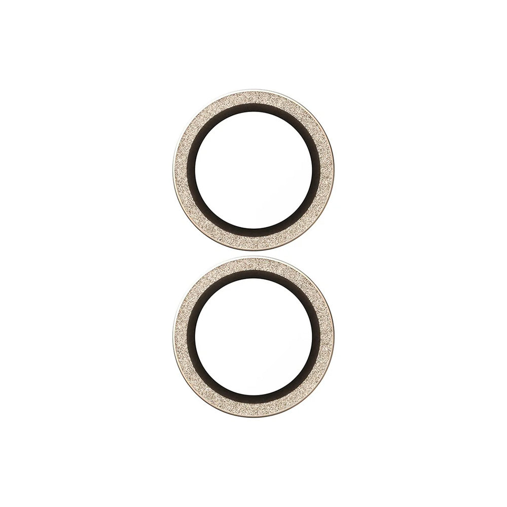 Zaštitna folija za stražnju kameru PanzerGlass Hoops Glitter za Apple iPhone 17 / 16 Plus / 16, Kaljeno staklo, Zlatna