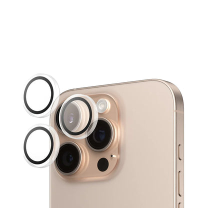 Zaštitna folija za stražnju kameru PanzerGlass Hoops za Apple iPhone 16 Pro Max / 16 Pro, Kaljeno staklo, Prozirno