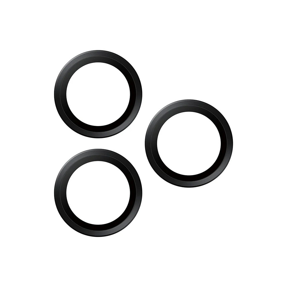 Zaštitna folija za stražnju kameru PanzerGlass Hoops za Apple iPhone 17 Pro Max / 17 Pro / 16 Pro Max / 16 Pro, Kaljeno staklo, Crna