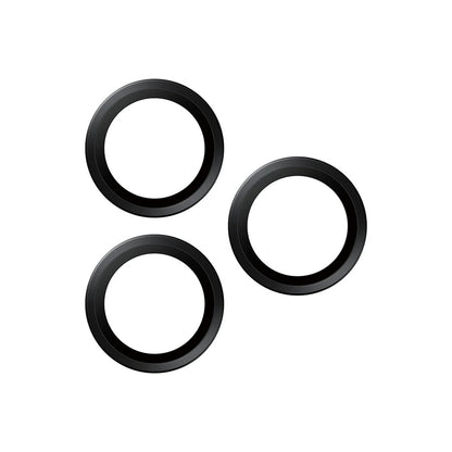 Zaštitna folija za stražnju kameru PanzerGlass Hoops za Apple iPhone 17 Pro Max / 17 Pro / 16 Pro Max / 16 Pro, Kaljeno staklo, Crna