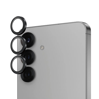 Zaštitna folija za stražnju kameru PanzerGlass Hoops za Samsung Galaxy S25 S931, Kaljeno staklo, Crna