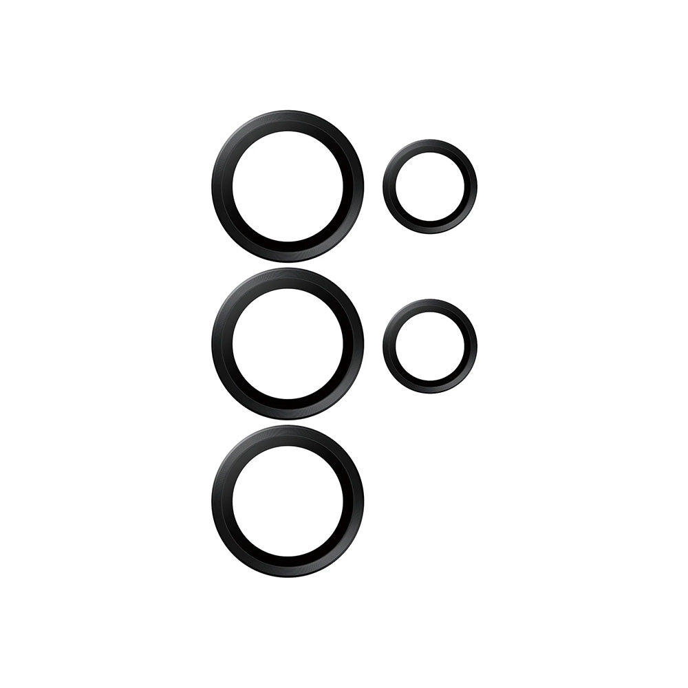 Zaštitna folija za stražnju kameru PanzerGlass Hoops za Samsung Galaxy S25 Ultra S938, Kaljeno staklo, Crna