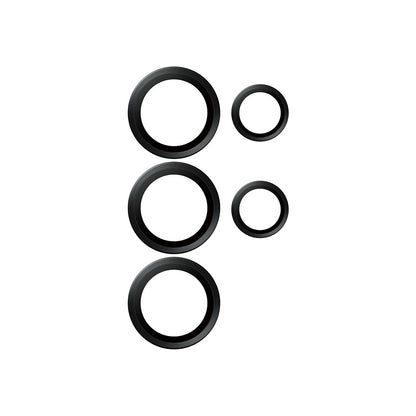 Zaštitna folija za stražnju kameru PanzerGlass Hoops za Samsung Galaxy S25 Ultra S938, Kaljeno staklo, Crna