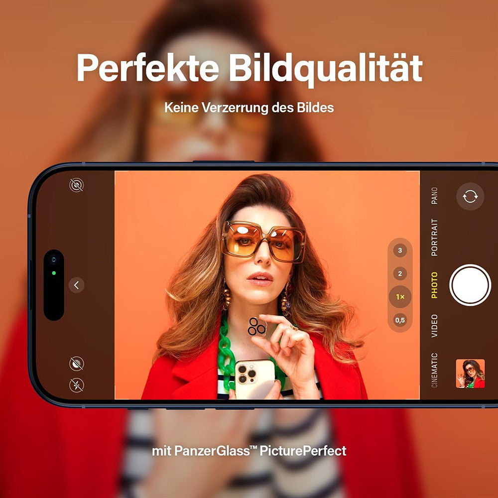 Zaštitna folija za stražnju kameru PanzerGlass PicturePerfect za Apple iPhone 16 Pro Max / 16 Pro, Kaljeno staklo, Prozirno