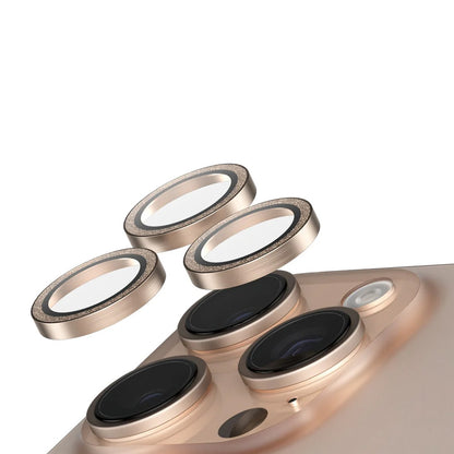 Zaštitna folija za stražnju kameru PanzerGlass Safe. Glitter za Apple iPhone 16 Pro Max / 16 Pro, Kaljeno staklo, Zlatna