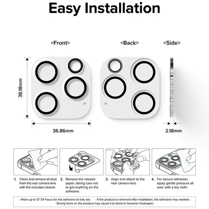 Zaštitna folija za stražnju kameru Ringke za Apple iPhone 15 Pro Max, Kaljeno staklo, Set 2 komada, Prozirna