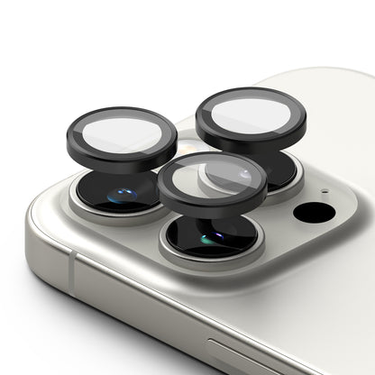 Zaštitna folija za stražnju kameru Ringke za Apple iPhone 16 Pro Max / 16 Pro, Kaljeno staklo, Set od 2 komada, Crna