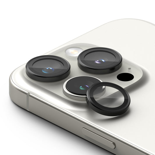 Zaštitna folija za stražnju kameru Ringke za Apple iPhone 16 Pro Max / 16 Pro, Kaljeno staklo, Set od 2 komada, Crna