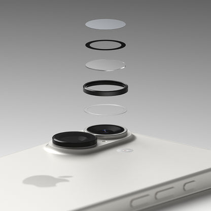 Zaštitna folija za stražnju kameru Ringke za Apple iPhone 17, Kaljeno staklo, Crna