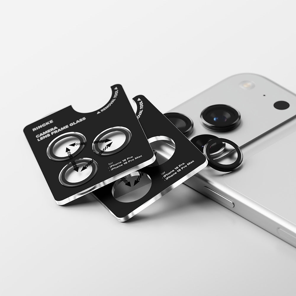 Zaštitna folija za stražnju kameru Ringke za Apple iPhone 18 Pro / 18 Pro Max, Kaljeno staklo, Set od 2 komada, Prozirna