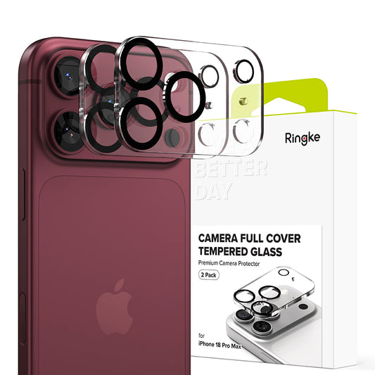 Zaštitna folija za stražnju kameru Ringke za Apple iPhone 18 Pro Max, Kaljeno staklo, Set od 2 komada, Prozirna