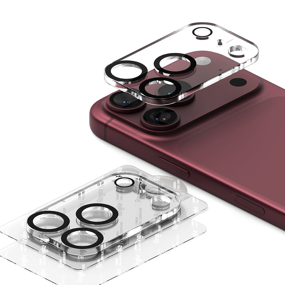 Zaštitna folija za stražnju kameru Ringke za Apple iPhone 18 Pro Max, Kaljeno staklo, Set od 2 komada, Prozirna
