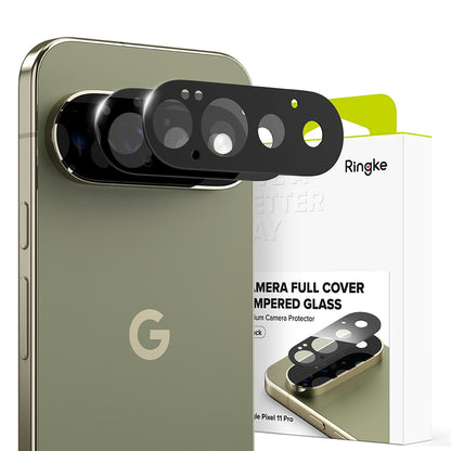 Zaštitna folija za stražnju kameru Ringke za Google Pixel 11 Pro, kaljeno staklo, set od 2 komada, crna