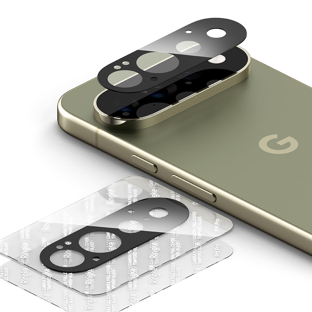 Zaštitna folija za stražnju kameru Ringke za Google Pixel 11 Pro, kaljeno staklo, set od 2 komada, crna