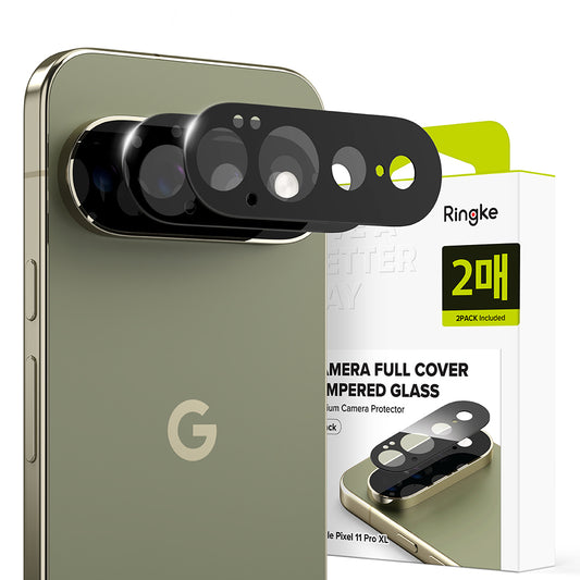 Zaštitna folija za stražnju kameru Ringke za Google Pixel 11 Pro XL, kaljeno staklo, set od 2 komada, crna