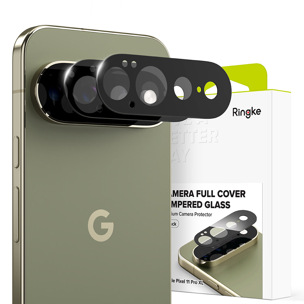 Zaštitna folija za stražnju kameru Ringke za Google Pixel 11 Pro XL, kaljeno staklo, set od 2 komada, crna