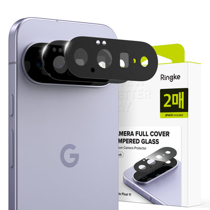 Zaštitna folija za stražnju kameru Ringke za Google Pixel 11, kaljeno staklo, set od 2 komada, crna