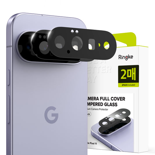 Zaštitna folija za stražnju kameru Ringke za Google Pixel 11, kaljeno staklo, set od 2 komada, crna