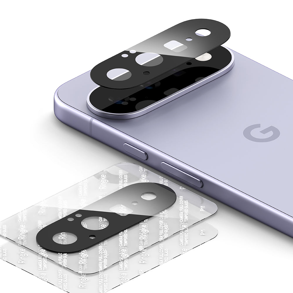 Zaštitna folija za stražnju kameru Ringke za Google Pixel 11, kaljeno staklo, set od 2 komada, crna
