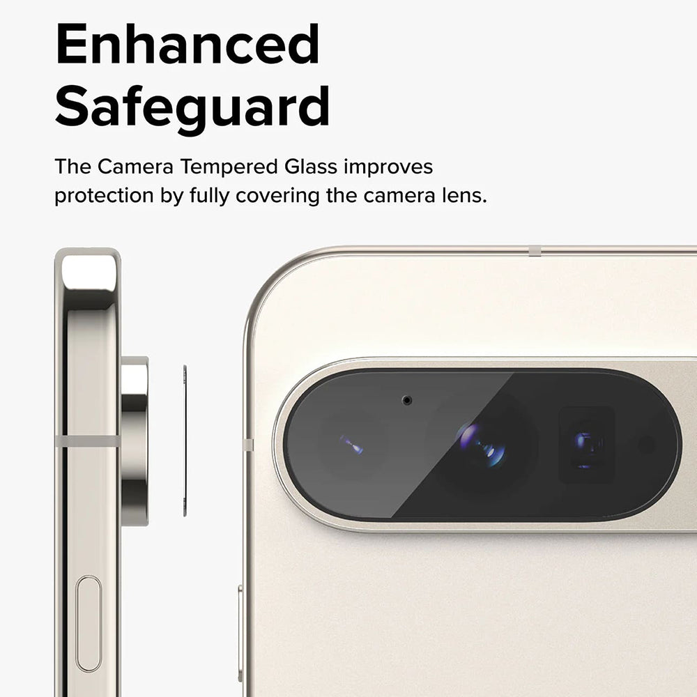 Zaštitna folija za stražnju kameru Ringke za Google Pixel 9 Pro, kaljeno staklo, set od 3 komada, prozirna