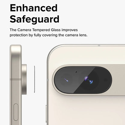 Zaštitna folija za stražnju kameru Ringke za Google Pixel 9, Kaljeno staklo, Set od 3 komada, Prozirna
