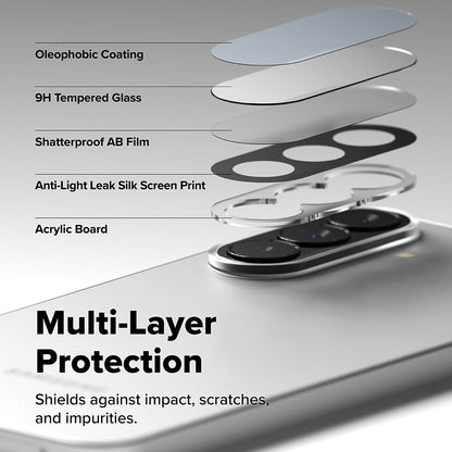 Zaštitna folija za stražnju kameru Ringke za Samsung Galaxy A57 5G / A37 5G, Kaljeno staklo, Set od 2 komada, Prozirna