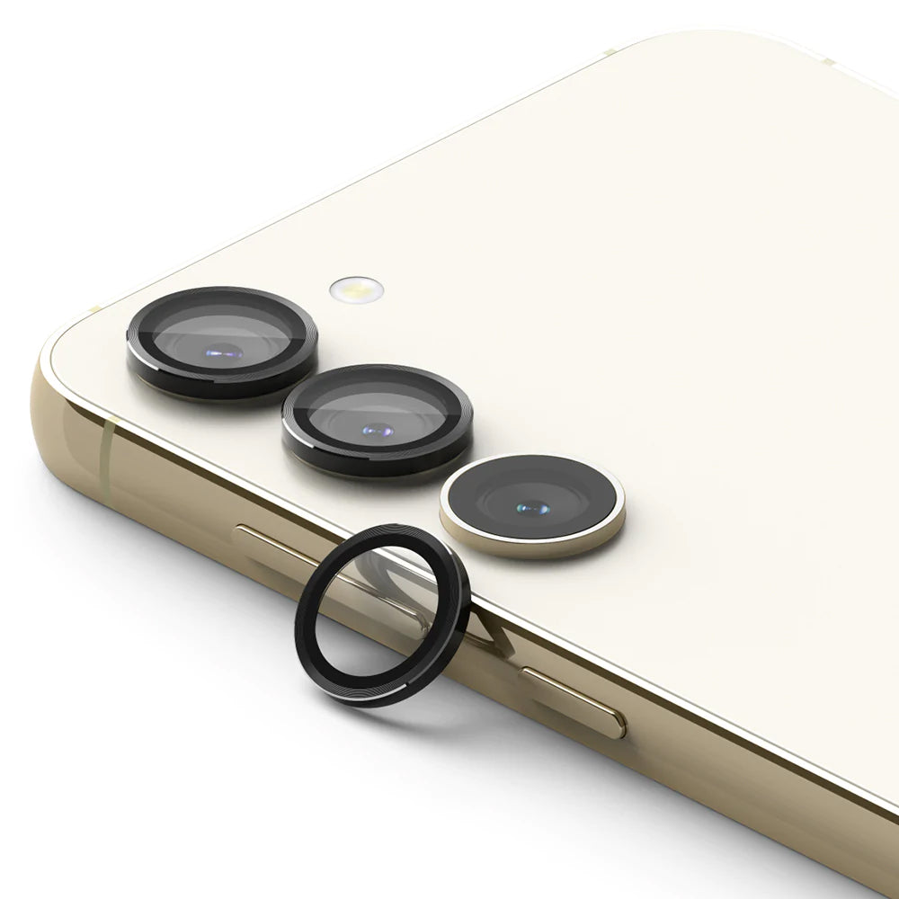 Folija za zaštitu stražnje kamere Ringke za Samsung Galaxy S23+ S916 / S23 S911, Kaljeno staklo, Crna
