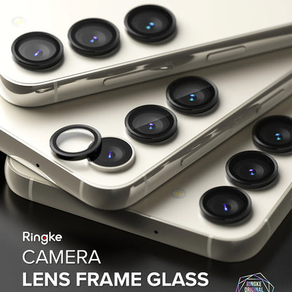 Folija za zaštitu stražnje kamere Ringke za Samsung Galaxy S23+ S916 / S23 S911, Kaljeno staklo, Crna