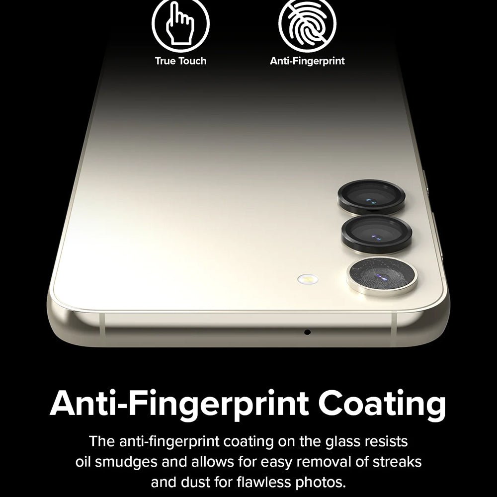 Folija za zaštitu stražnje kamere Ringke za Samsung Galaxy S23+ S916 / S23 S911, Kaljeno staklo, Crna
