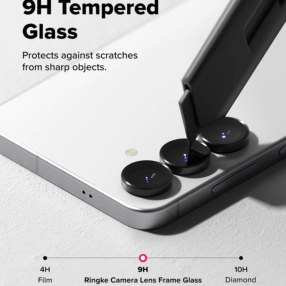 Zaštitna folija za stražnju kameru Ringke za Samsung Galaxy S25 FE, kaljeno staklo, set od 2 komada, crna
