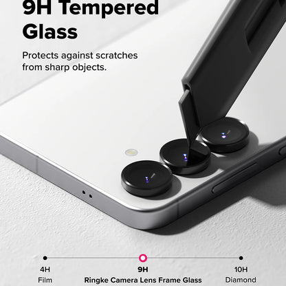 Zaštitna folija za stražnju kameru Ringke za Samsung Galaxy S25 FE, kaljeno staklo, set od 2 komada, crna