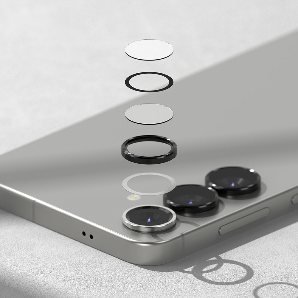 Zaštitna folija za stražnju kameru Ringke za Samsung Galaxy S25 S931, Kaljeno staklo, Crna