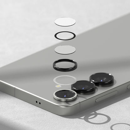 Zaštitna folija za stražnju kameru Ringke za Samsung Galaxy S25 S931, Kaljeno staklo, Crna