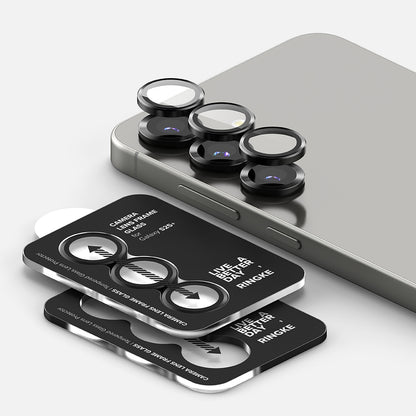 Zaštitna folija za stražnju kameru Ringke za Samsung Galaxy S25 S931, Kaljeno staklo, Crna