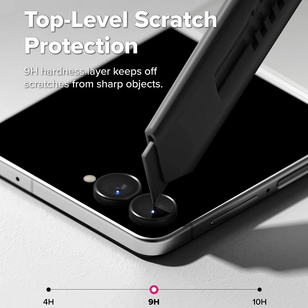 Zaštitna folija za stražnju kameru Ringke za Samsung Galaxy Z Flip8 F776, kaljeno staklo, set od 2 komada, crna
