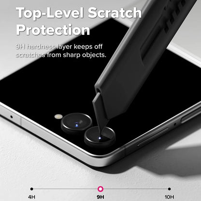 Zaštitna folija za stražnju kameru Ringke za Samsung Galaxy Z Flip8 F776, kaljeno staklo, set od 2 komada, crna