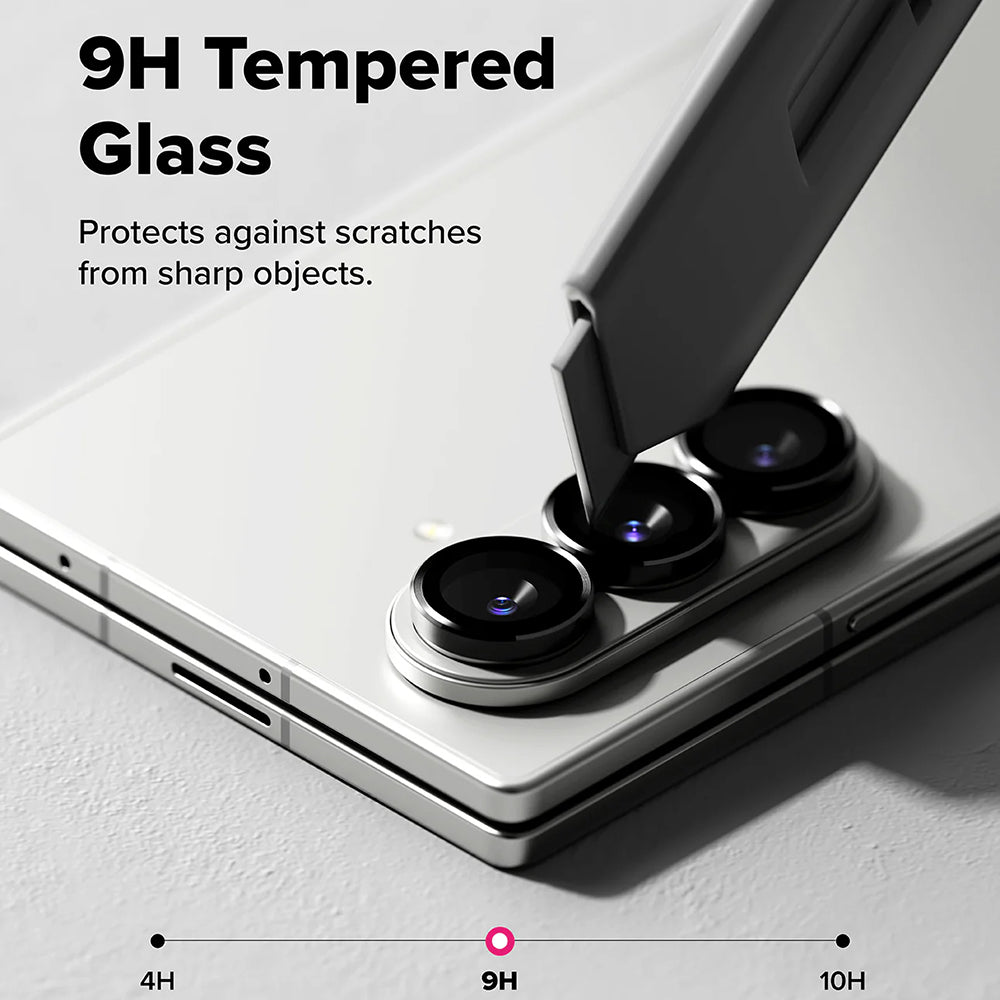 Zaštitna folija za stražnju kameru Ringke za Samsung Galaxy Z Fold7 F966, Kaljeno staklo, Set od 2 komada, Crna